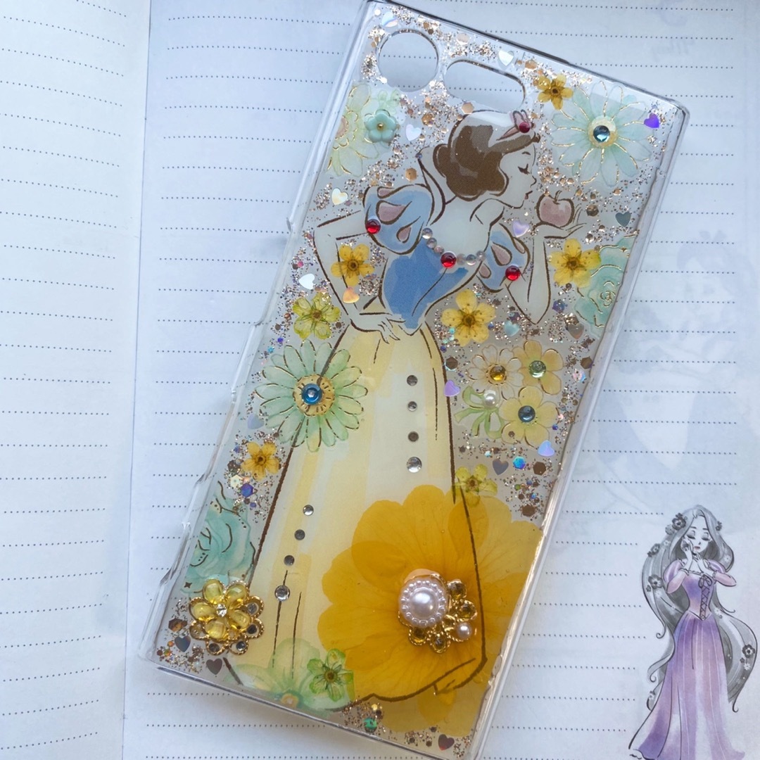 【白雪姫ステッカー6種類】ハンドメイド スマホケース ステッカー ハンドメイドのスマホケース/アクセサリー(スマホケース)の商品写真