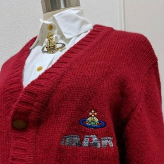 レア　ヴィヴィアンウエストウッド オーブボタン オーブ刺繍 カーディガン 黒