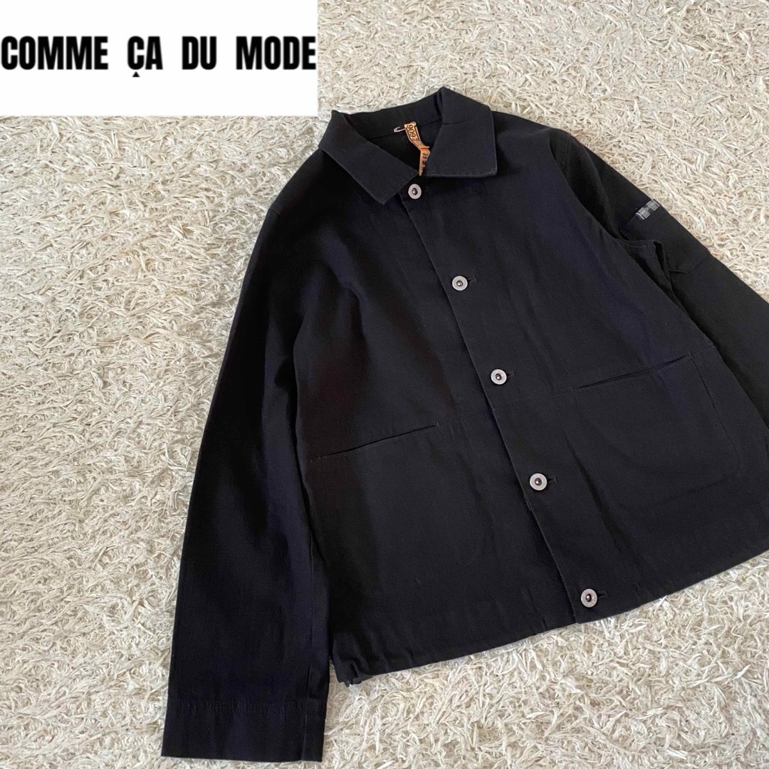 COMME CA DU MODE(コムサデモード)の【美品】コムサデモード　ワークジャケット　長袖　アウター　ブルゾン　黒 キッズ/ベビー/マタニティのキッズ服男の子用(90cm~)(ジャケット/上着)の商品写真