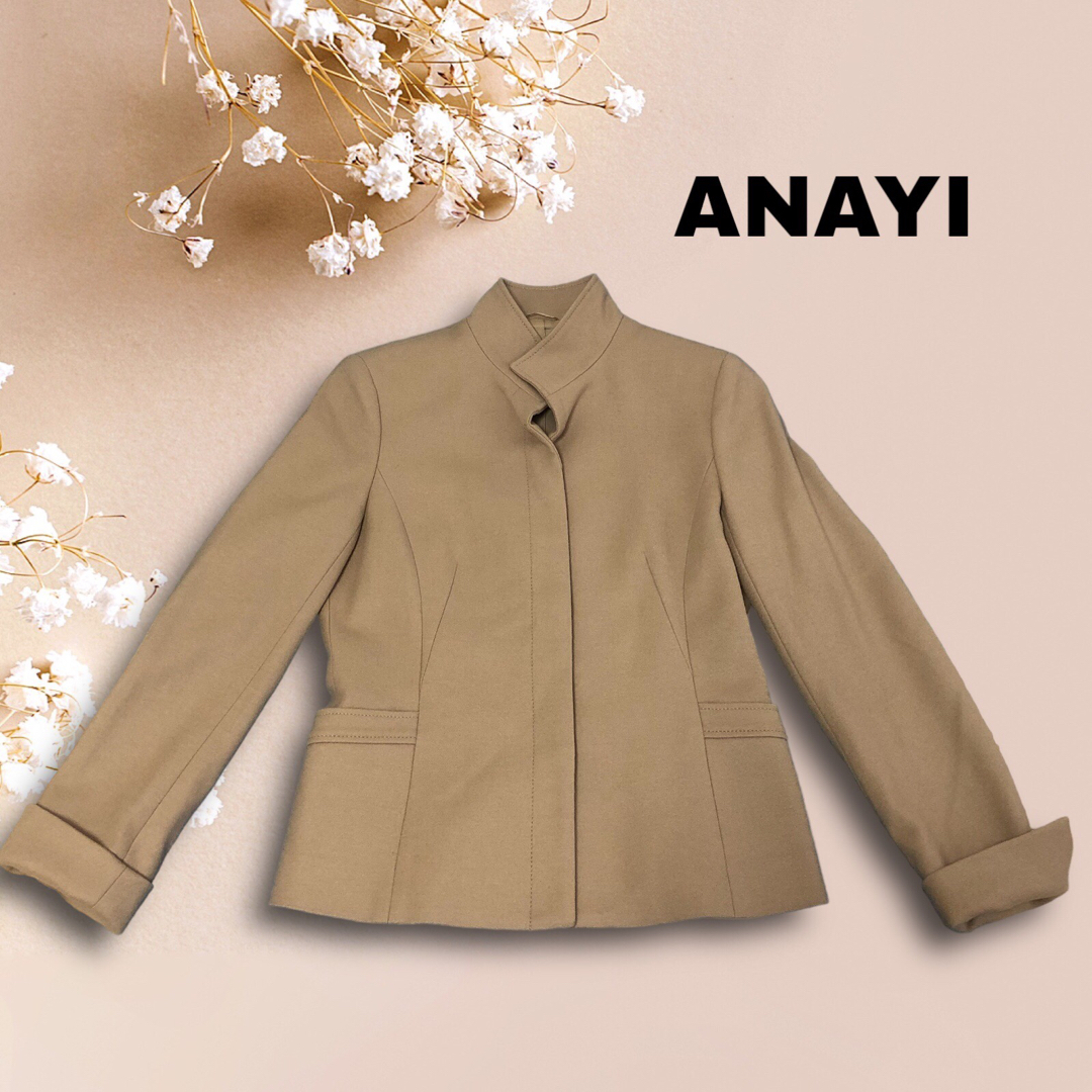アナイ ANAYI ❣️スタンドカラー ジャケット ウール カシミヤ混 日本製 | フリマアプリ ラクマ