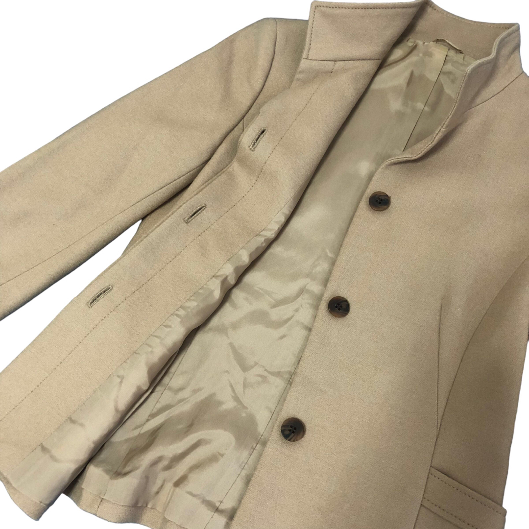 アナイ ANAYI ❣️スタンドカラー ジャケット ウール カシミヤ混 日本製