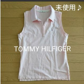 トミーヒルフィガー(TOMMY HILFIGER)の美品！  トミーヒルフィガー TOMMY HILFIGER ノースリーブ 半袖(ポロシャツ)