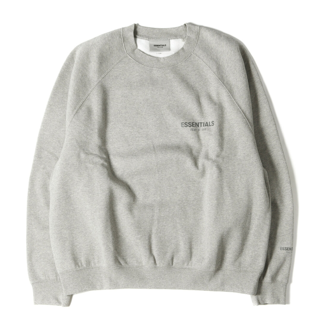 FEAR OF GOD フィアオブゴッド スウェット サイズ:L FOG ESSENTIALS エッセンシャルズ オーバーサイズ クルーネック スウェットシャツ Crewneck ヘザーグレー トップス トレーナー【メンズ】