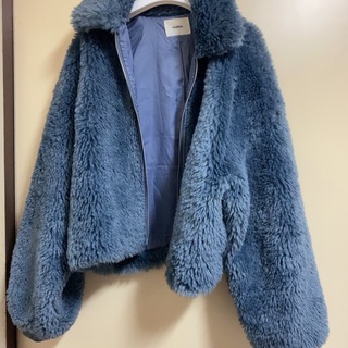 MURUA - ムルーア ファーコート ブルーの通販 by 即決値下げ可能
