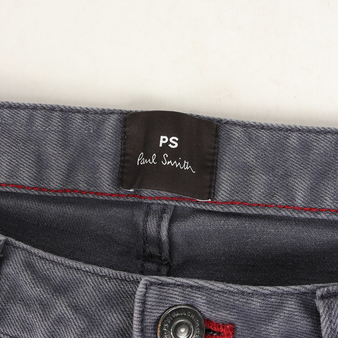 Paul Smith(ポールスミス)のPaul Smith ポールスミス パンツ サイズ:XL オンラインショップ限定 ウォッシュ加工 ストレッチ スキニー 5ポケット パンツ ボトムス デニム ジーンズ ジーパン PS ネイビー 紺 【メンズ】【中古】 メンズのパンツ(その他)の商品写真