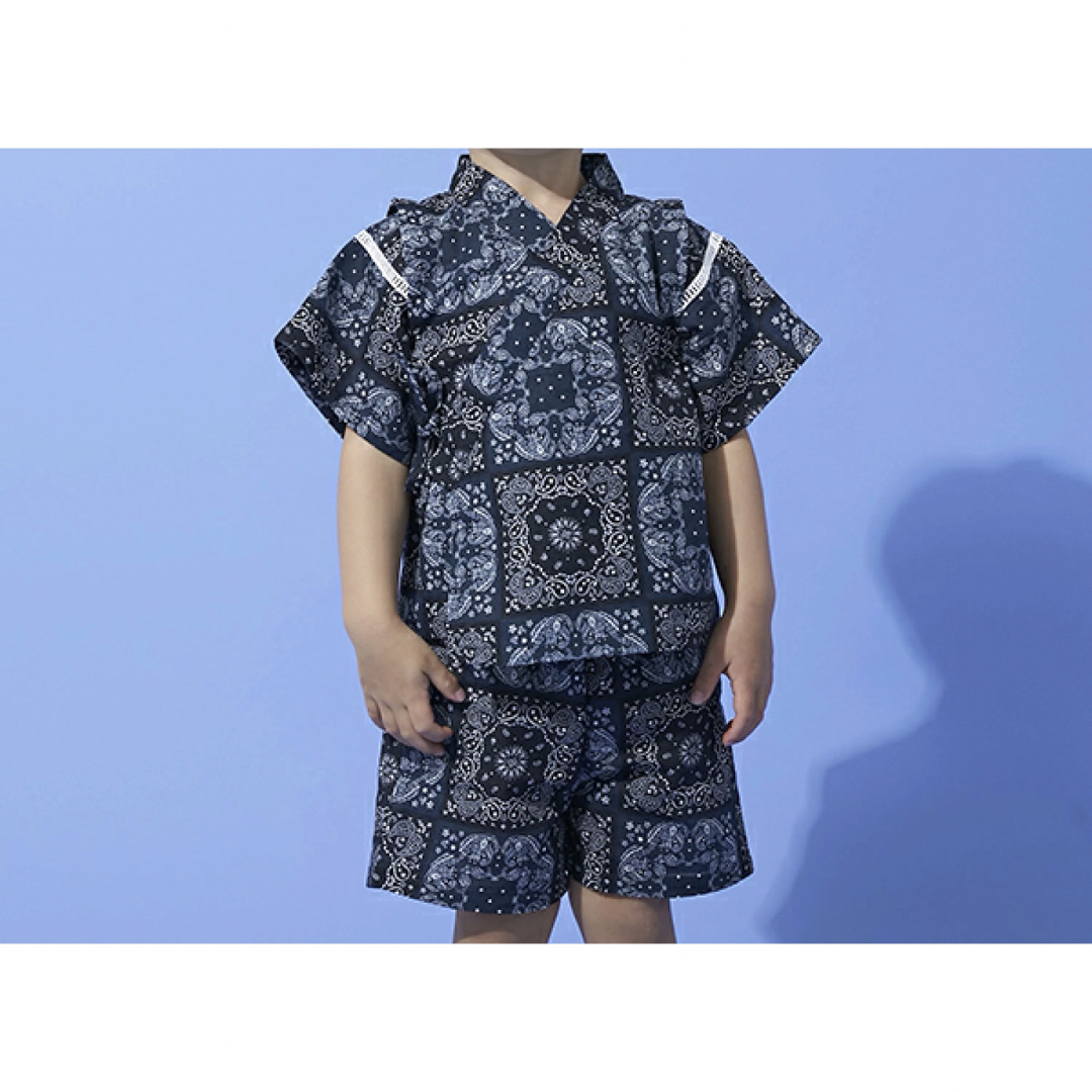 petit main(プティマイン)のpetit main  プティマイン　甚平　90 キッズ/ベビー/マタニティのキッズ服男の子用(90cm~)(甚平/浴衣)の商品写真