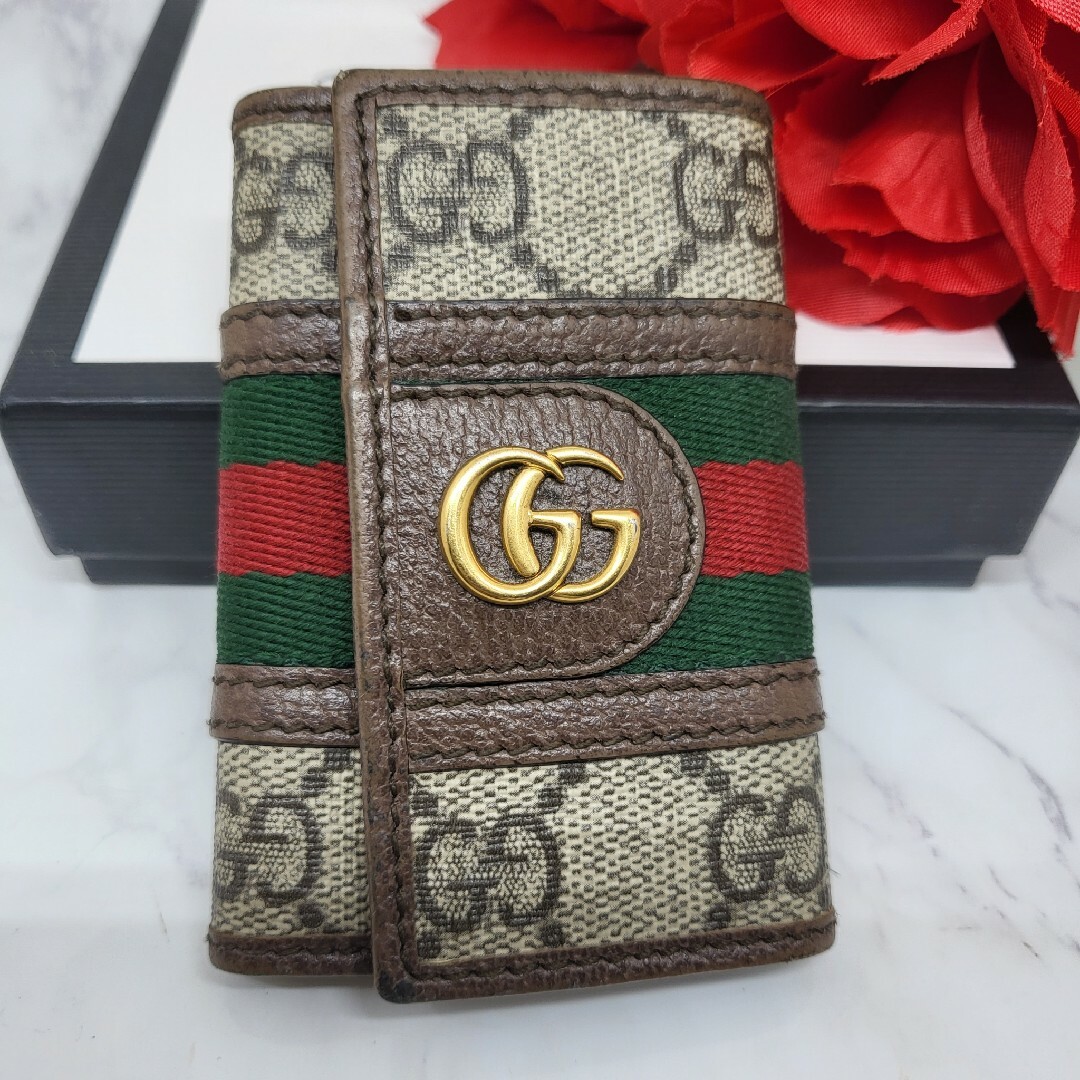 全日本送料無料 【オールドGUCCI】正規品 キーケース 6連 キーケース