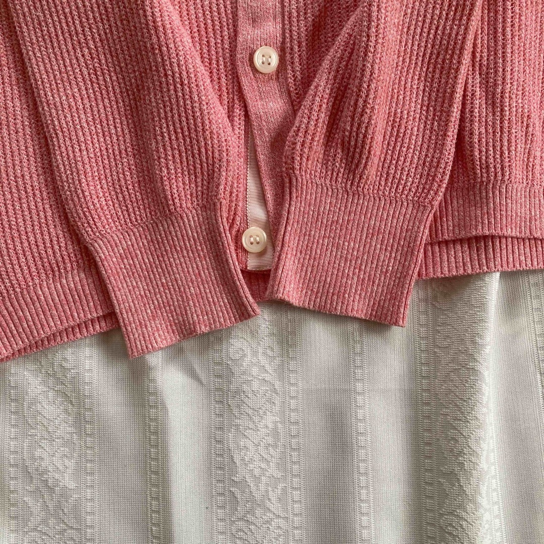 フルハウス　ピンク　カーディガン　ニット メンズのトップス(カーディガン)の商品写真
