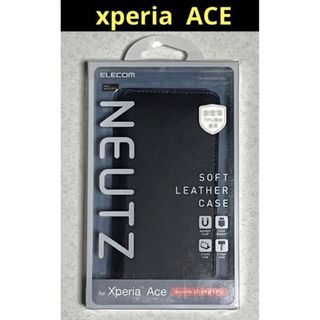 エレコム(ELECOM)のxperia  ACE  ネイビー　NEUTZ(Androidケース)