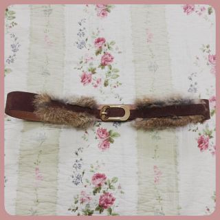 ♡vintage fur belt♡(ベルト)