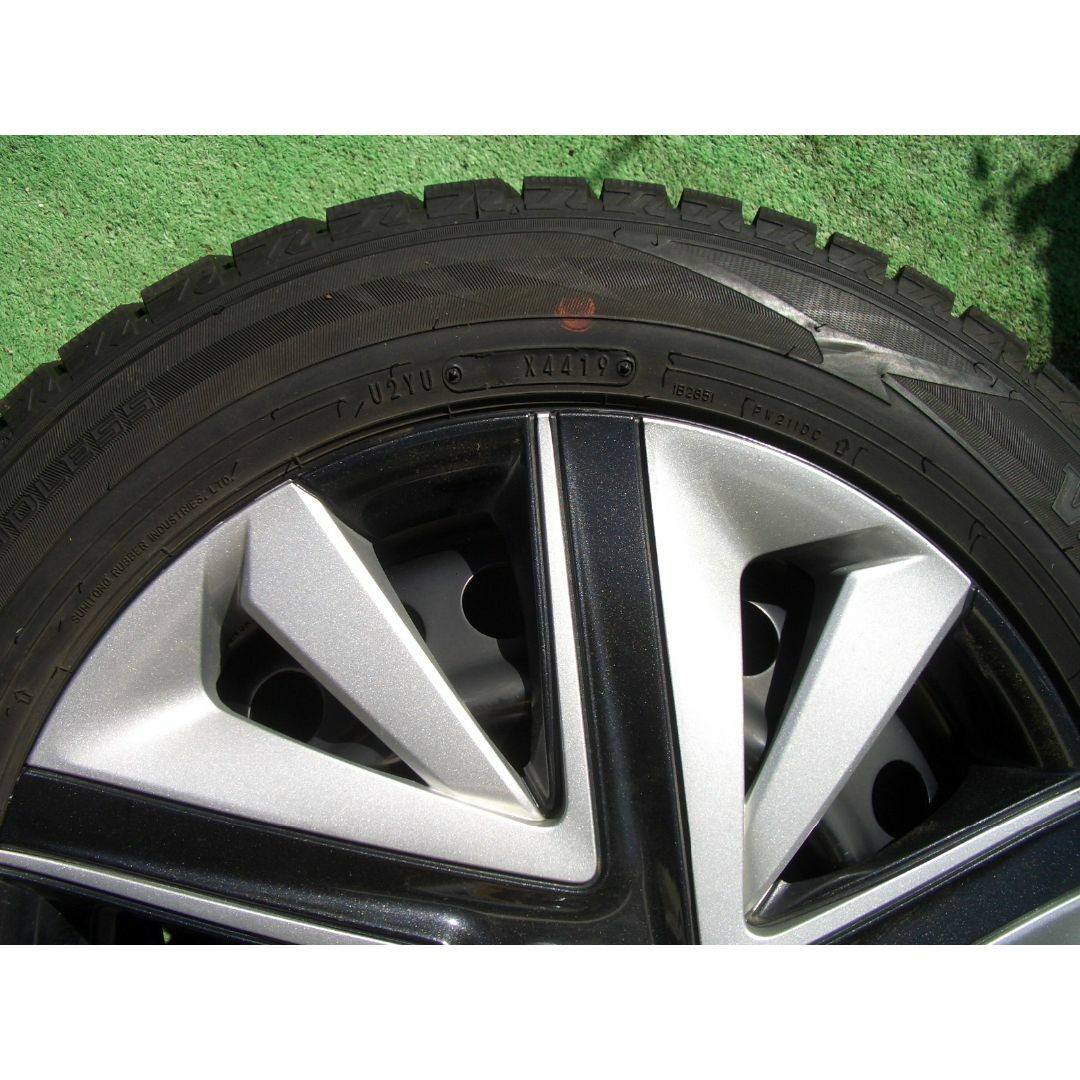 DUNLOP(ダンロップ)の175/65R15スタッドレスタイヤ＆ホイール　4本セット 自動車/バイクの自動車(タイヤ・ホイールセット)の商品写真