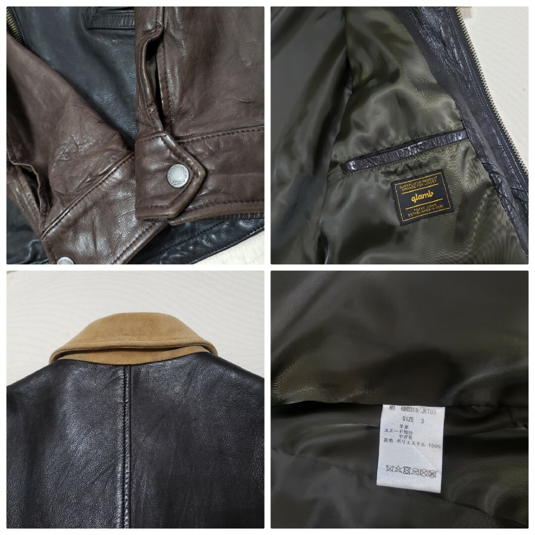 超美品/サイズL/岩田剛典モデルglamb Blaine leather JKT