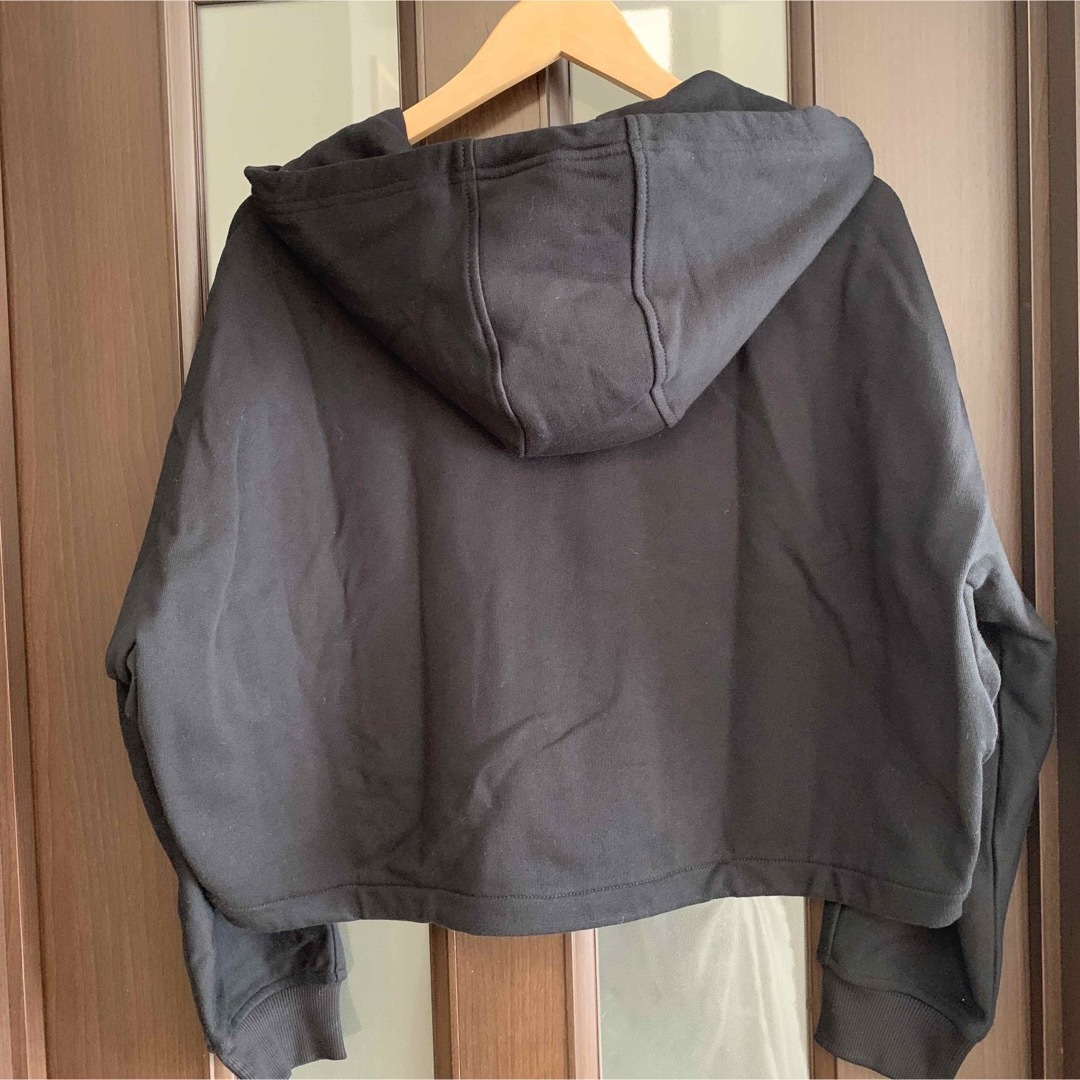 新品タグ付 プラダPRADA ジップ パーカー フーディ S M ブラック