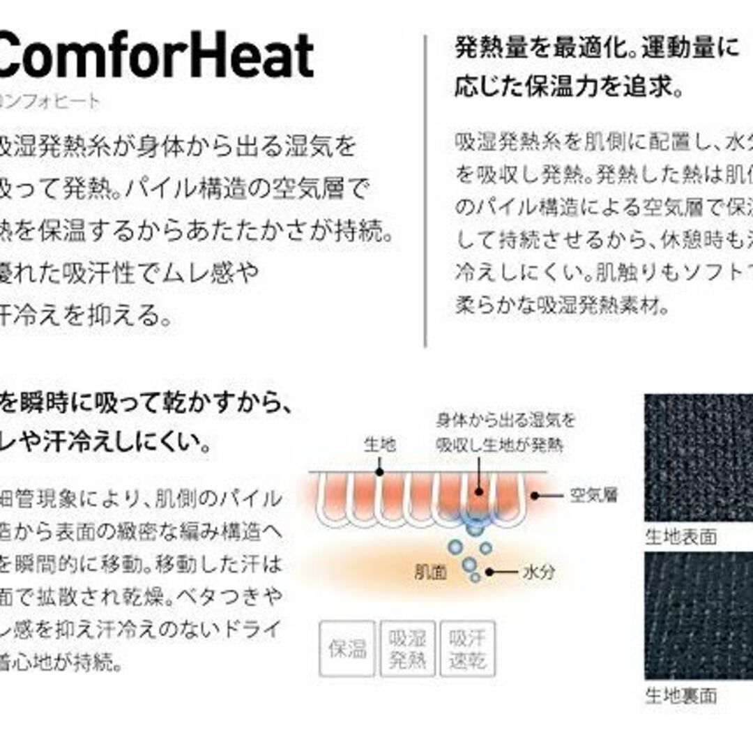 [パールイズミ] サイクルウェア 181 コンフォヒート ロングスリーブ メンズ