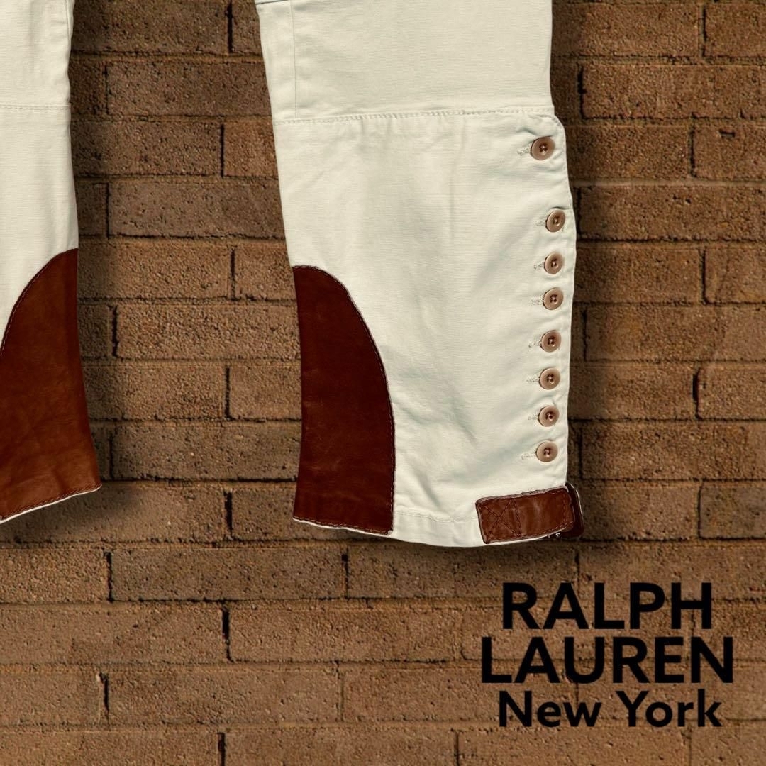 Ralph Lauren(ラルフローレン)の【ラルフローレン】チノパン ウエスタン スキニー スリム M ベージュ パンツ メンズのパンツ(チノパン)の商品写真