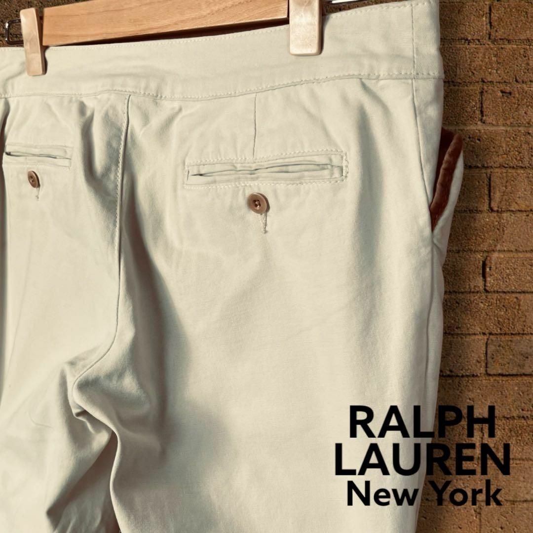 Ralph Lauren(ラルフローレン)の【ラルフローレン】チノパン ウエスタン スキニー スリム M ベージュ パンツ メンズのパンツ(チノパン)の商品写真