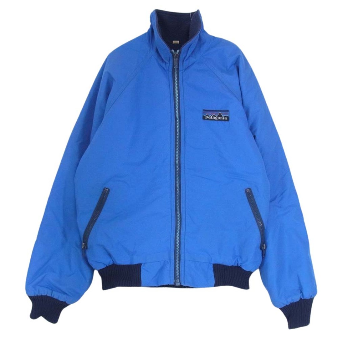 1112着丈patagonia パタゴニア ヴィンテージ デカタグ シェルド シンチラ フリース ナイロン ジャケット キッズ ブルー系 11/12