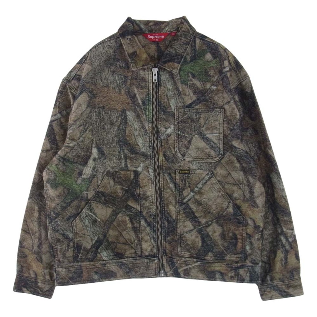 Supreme シュプリーム ジャケット 23AW Moleskin Work Jacket Camo 総柄 モールスキン ワーク ジャケット カーキ系 M【新古品】【未使用】