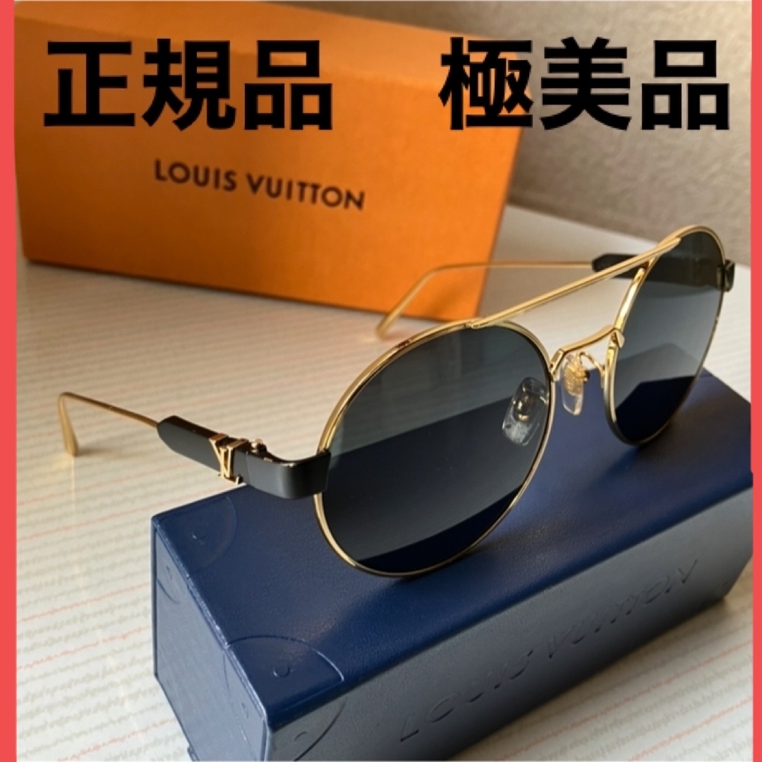 極美品LOUISVUITTONルイヴィトンサングラスゴールドメタルZ1102E