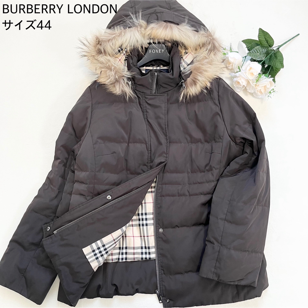 極美品/大きいサイズ】BURBERRYLONDON ダウンジャケット 手洗い可-