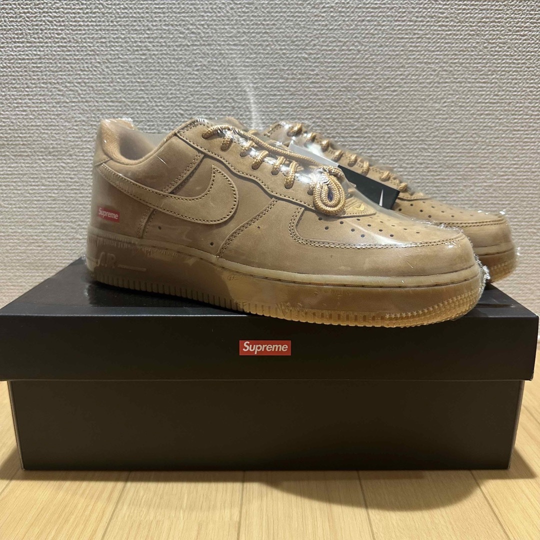 Supreme×Air Force 1 Low "Flax/Wheat" 2