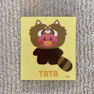 ビーティーイシビル(BT21)のBT21 Little Friends レッサーパンダ ステッカー【TATA】(キャラクターグッズ)