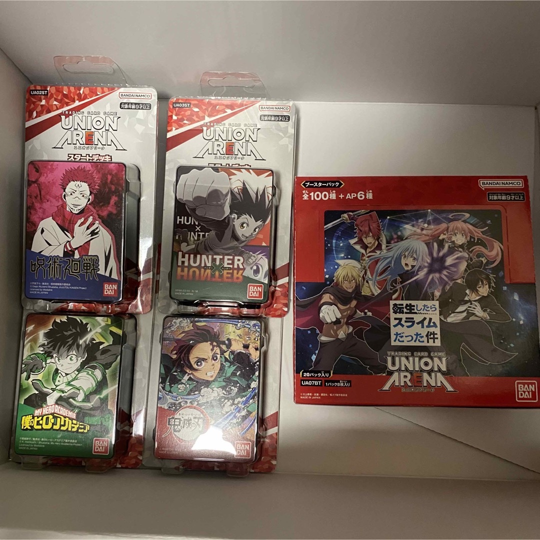 新品 6点セット 転生したらスライムだった件 box ユニオンアリーナ