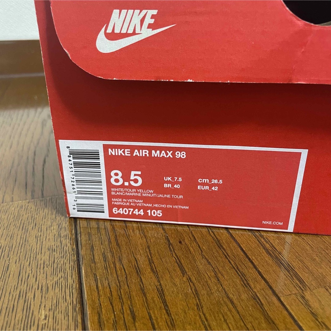 NIKE AIR MAX 98 26.5cm ナイキ エアマックス98 イエロー