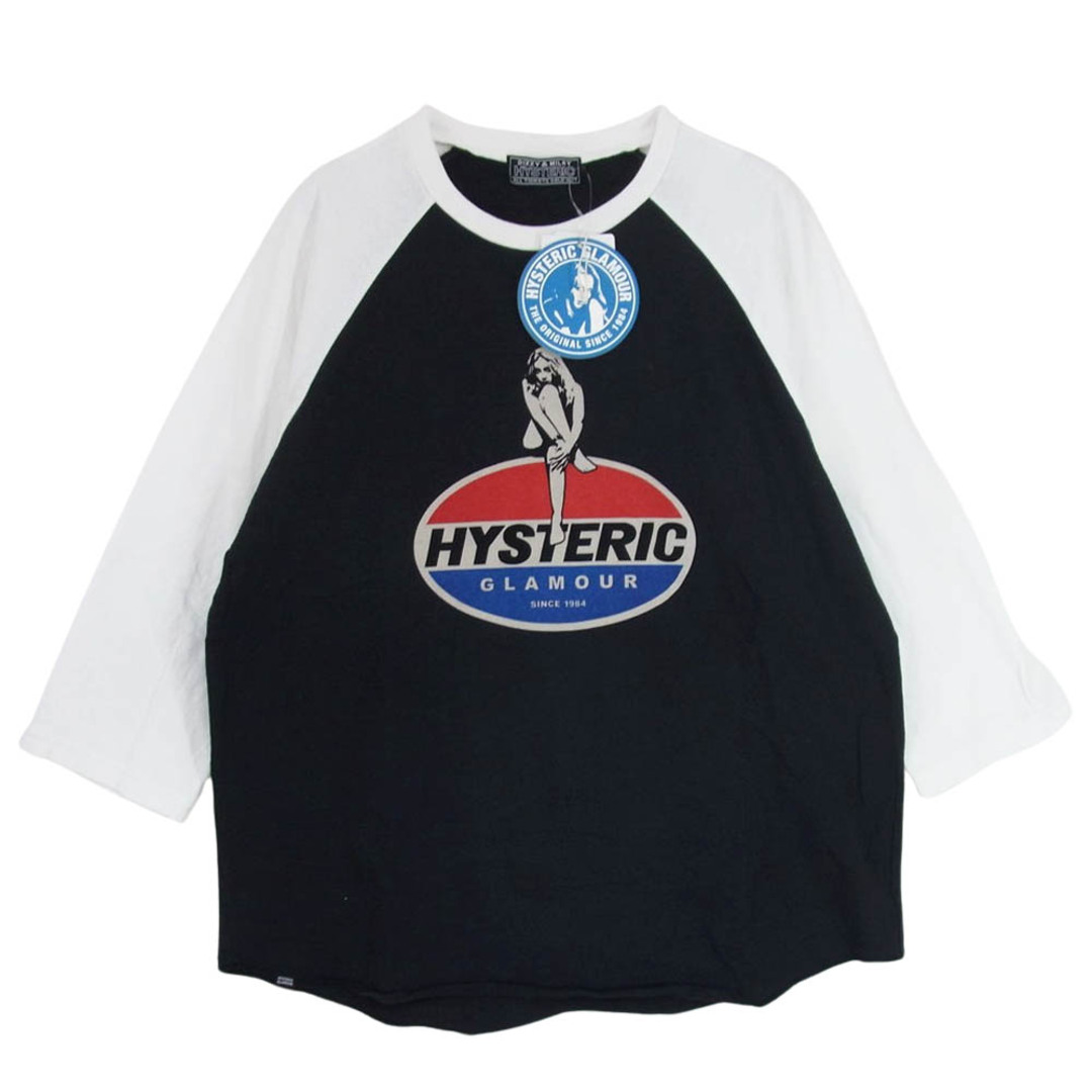 美品 匿名配送 HYSTERIC GLAMOUR ラグラン ロンT フリーサイズトップス