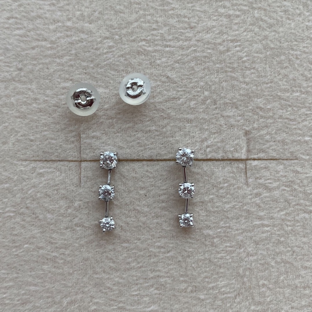 PT900 ダイヤモンドピアス 0.5ct | フリマアプリ ラクマ