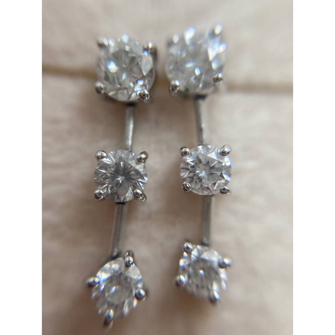 PT900 ダイヤモンドピアス 0.5ct