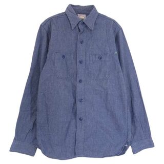 ザリアルマッコイズ(THE REAL McCOY'S)のThe REAL McCOY'S ザリアルマッコイズ 長袖 8HU HEAVY DUTY SHIRT ヘビーデューティー ワーク シャツ ブルー系 14【中古】(シャツ)