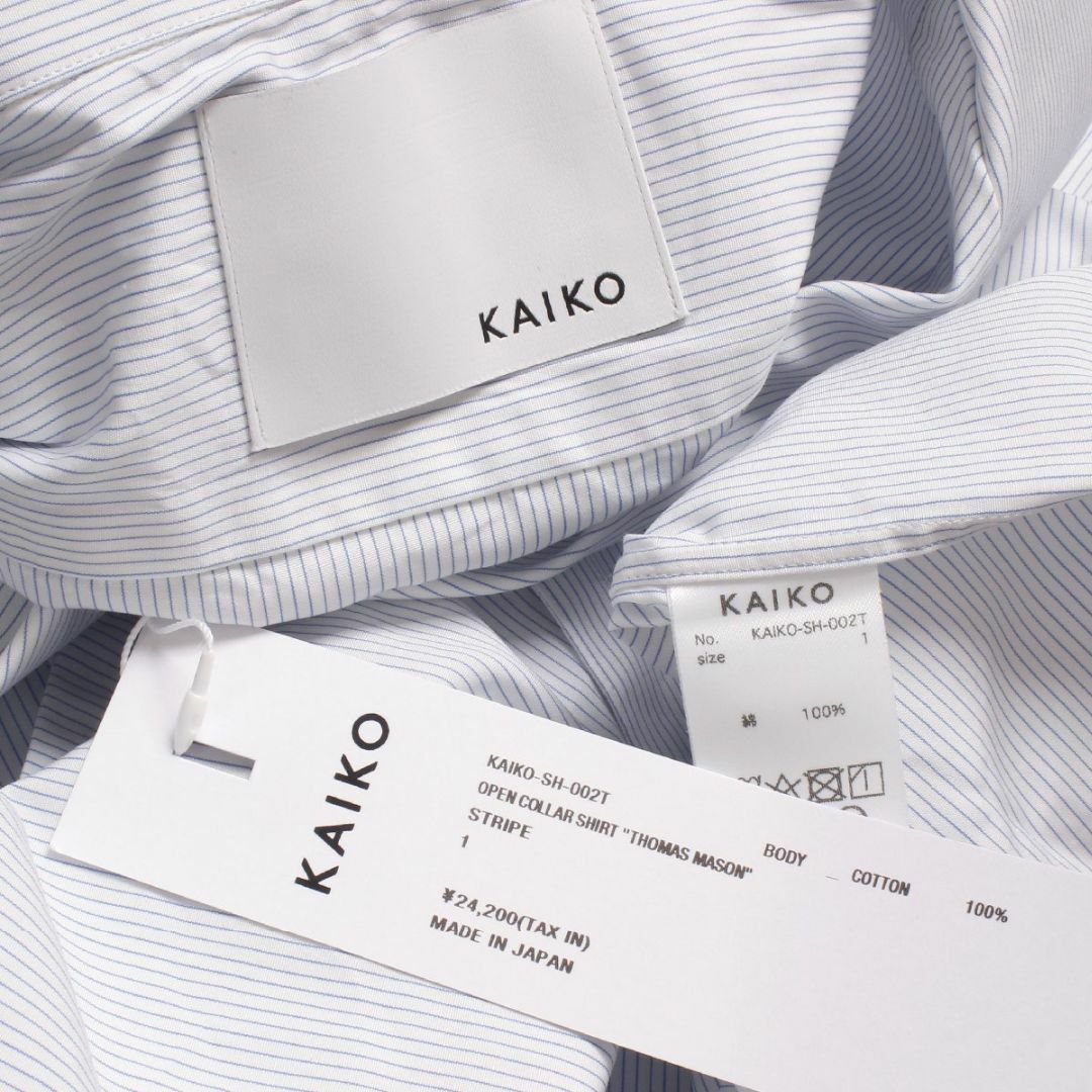 KAIKO(カイコー)の新品 KAIKO OPEN COLLAR SHIRT トーマスメイソン メンズのトップス(シャツ)の商品写真