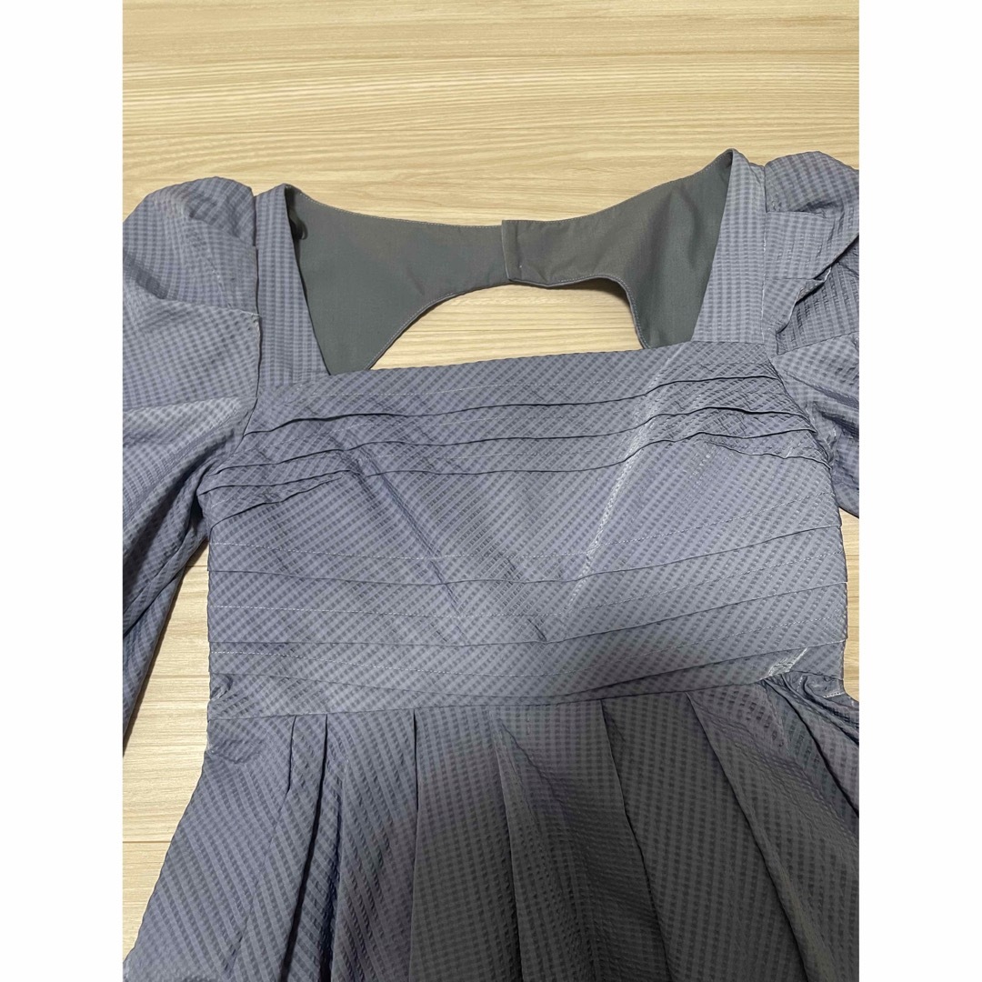 LE CIEL BLEU(ルシェルブルー)のルシェルブルー　Textured Empire Dress 34 レディースのワンピース(ロングワンピース/マキシワンピース)の商品写真