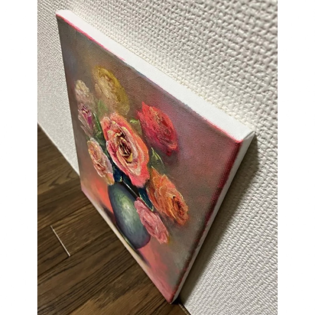 ☆ HaRu 花 バラ 1点物 真作 原画 絵画 油絵 ♪F3の通販 by ☆ HaRu 花 バラ 1点物 真作 原画 絵画 油絵 ♪F3の通販 by