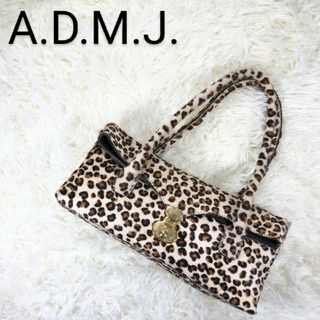A.D.M.J. - ADMJ トートバッグ 肩掛け レオパード ハラコ 鍵付き