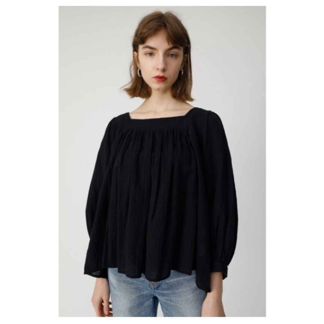 moussy(マウジー)の【MOUSSY】 SQUARE NECK ブラウス レディースのトップス(シャツ/ブラウス(長袖/七分))の商品写真