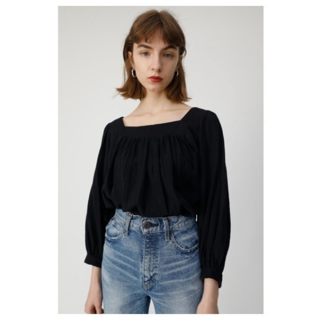 moussy(マウジー)の【MOUSSY】 SQUARE NECK ブラウス レディースのトップス(シャツ/ブラウス(長袖/七分))の商品写真