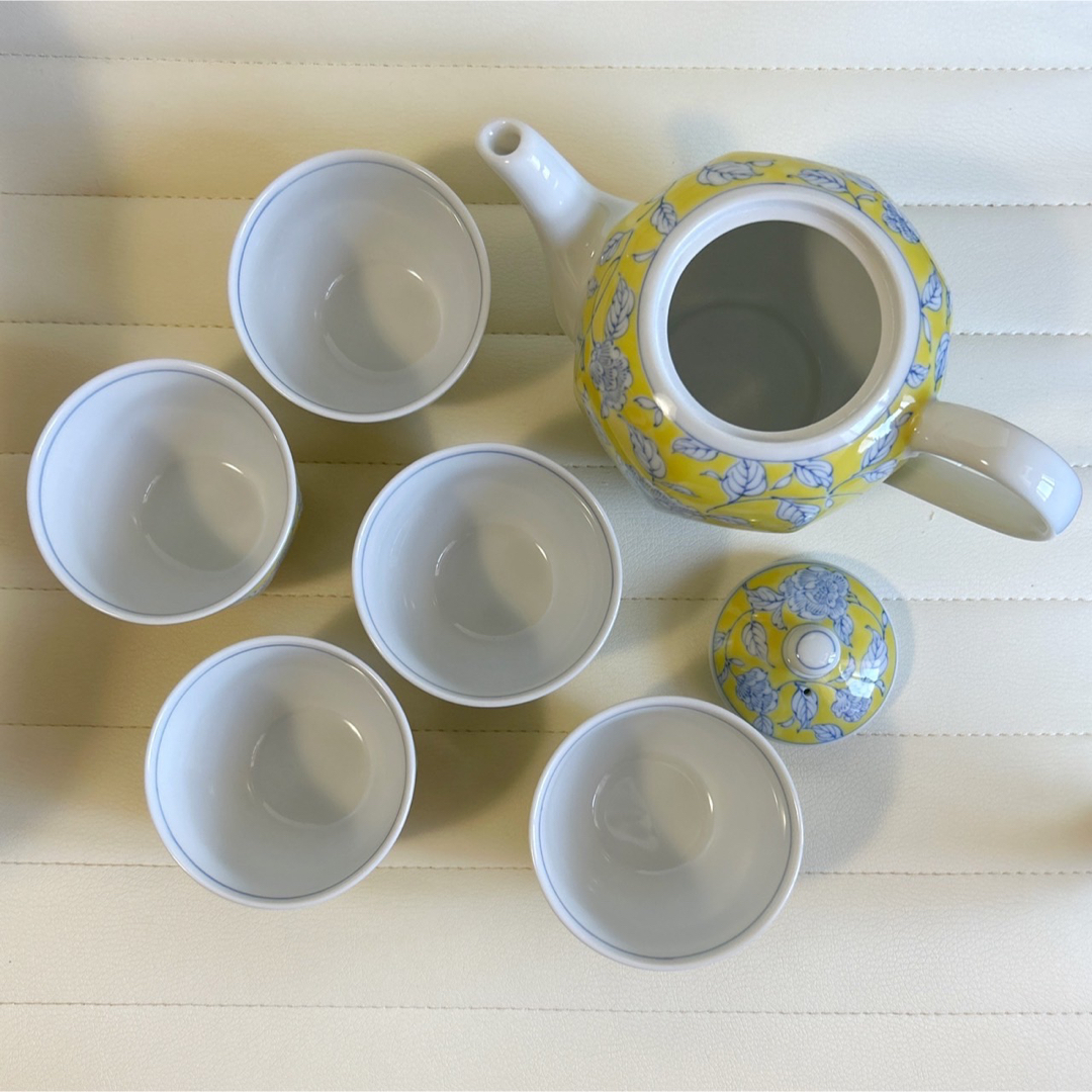 たち吉 - たち吉 橘吉 茶器セット 急須 湯呑みセット 黄地唐草 たち吉 - たち吉 橘吉 茶器セット 急須 湯呑みセット 黄地唐草