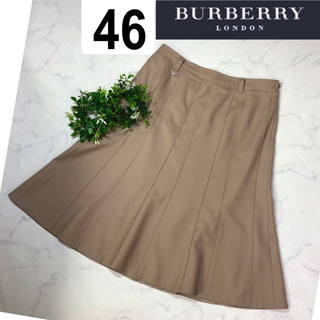 BURBERRY - BURBERRYバーバリーロンドン（46）ベージュ系スカートの 
