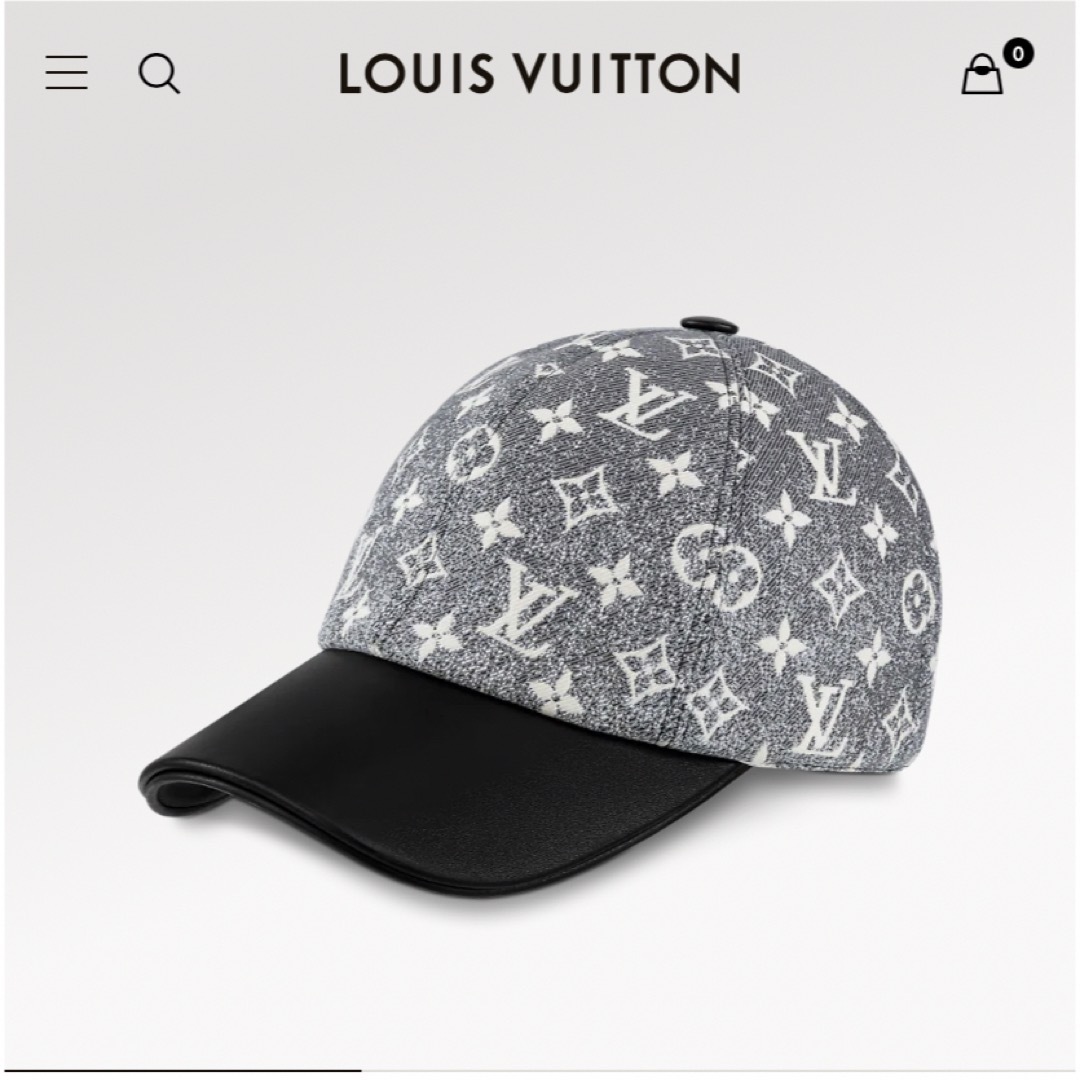 LOUIS VUITTON(ルイヴィトン)の【Louis vuitton ヴィトン】キャップ・モノグラム ジャカード デニム レディースの帽子(キャップ)の商品写真