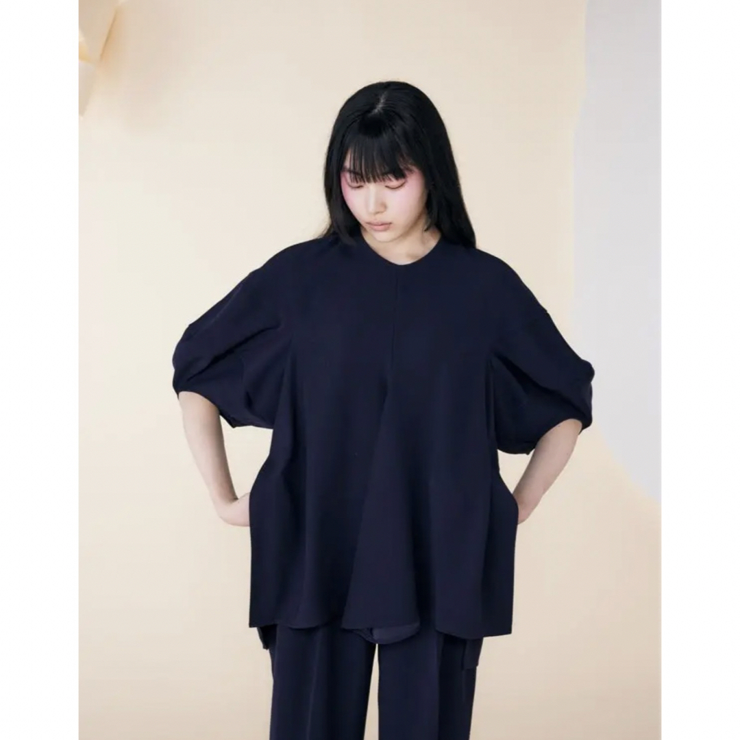 エンフォルド　DRAPE  SLEEVE Tシャツ　トップス　36 黒