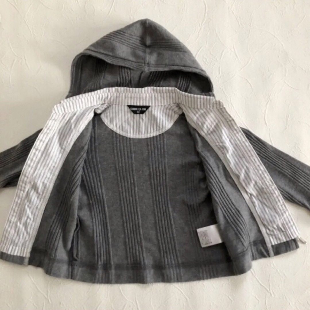 COMME CA ISM(コムサイズム)のCOMME CA ISM  重ね着風 パーカー　90センチ キッズ/ベビー/マタニティのキッズ服男の子用(90cm~)(ジャケット/上着)の商品写真