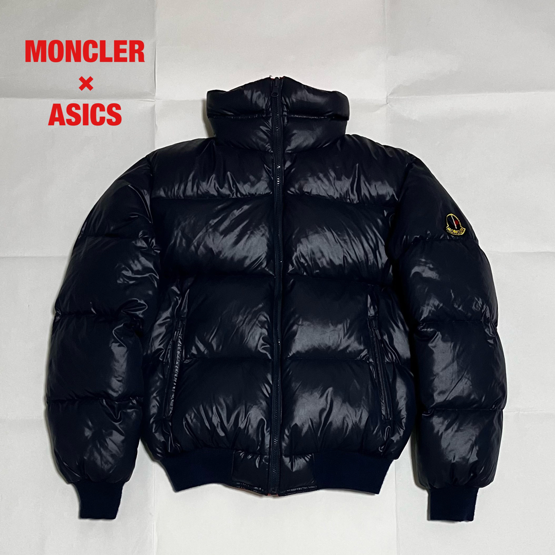 希少 MONCLER モンクレール アシックス リバーシブル ダウン ワッペン-