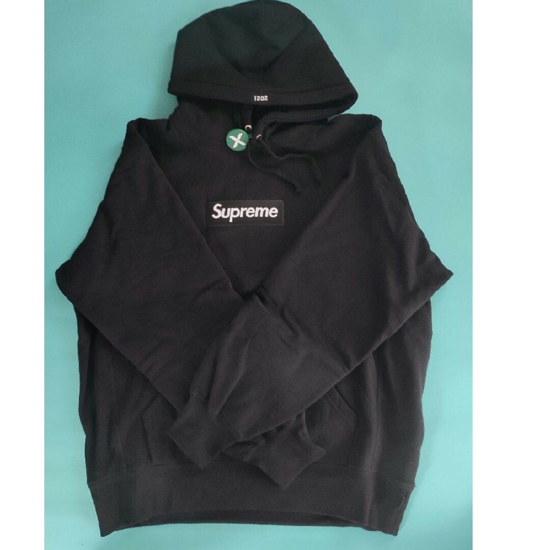 supreme box logo hooded sweatshirt Black