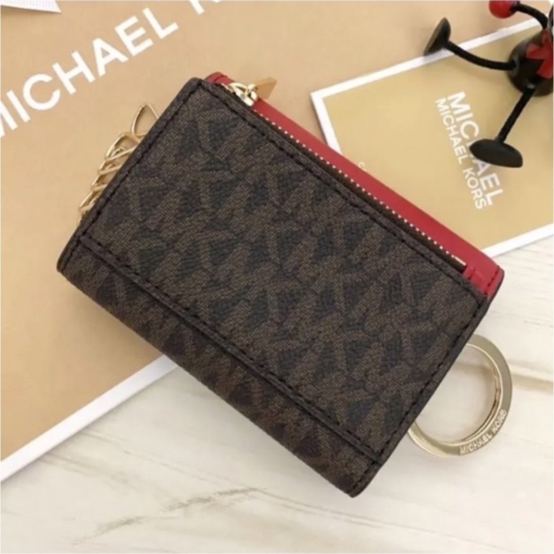 【新品】MICHAEL KORS マイケルコース レザーキーケース 小銭入れ