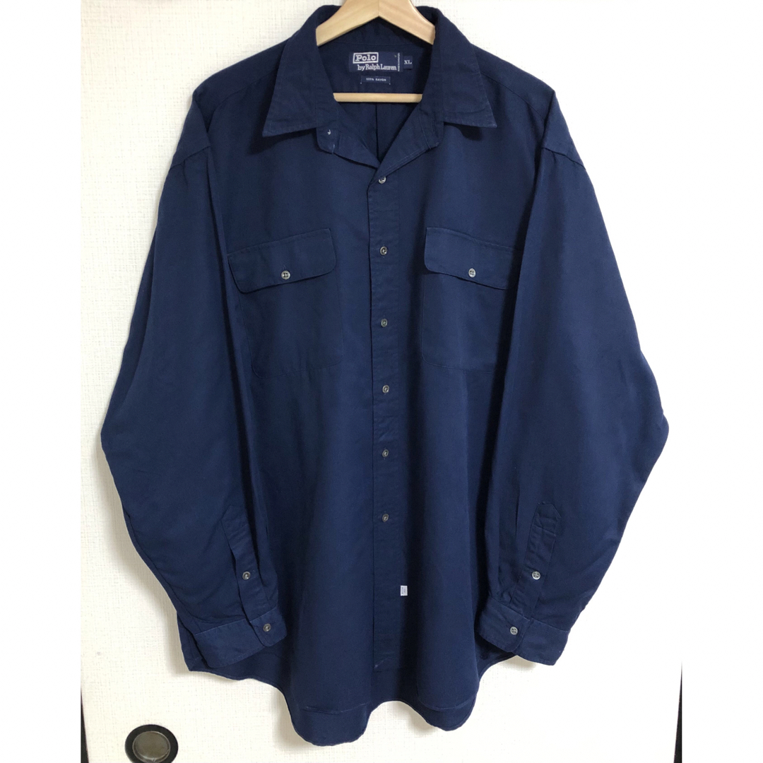 POLO RALPH LAUREN(ポロラルフローレン)の希少レーヨン100% 90s ポロ ラルフローレン オープンカラー 開襟 シャツ メンズのトップス(シャツ)の商品写真