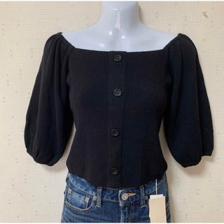 リエンダ(rienda)の【新品】rienda  2WAYボリュームスリーブオフショルニットTOP (F)(ニット/セーター)