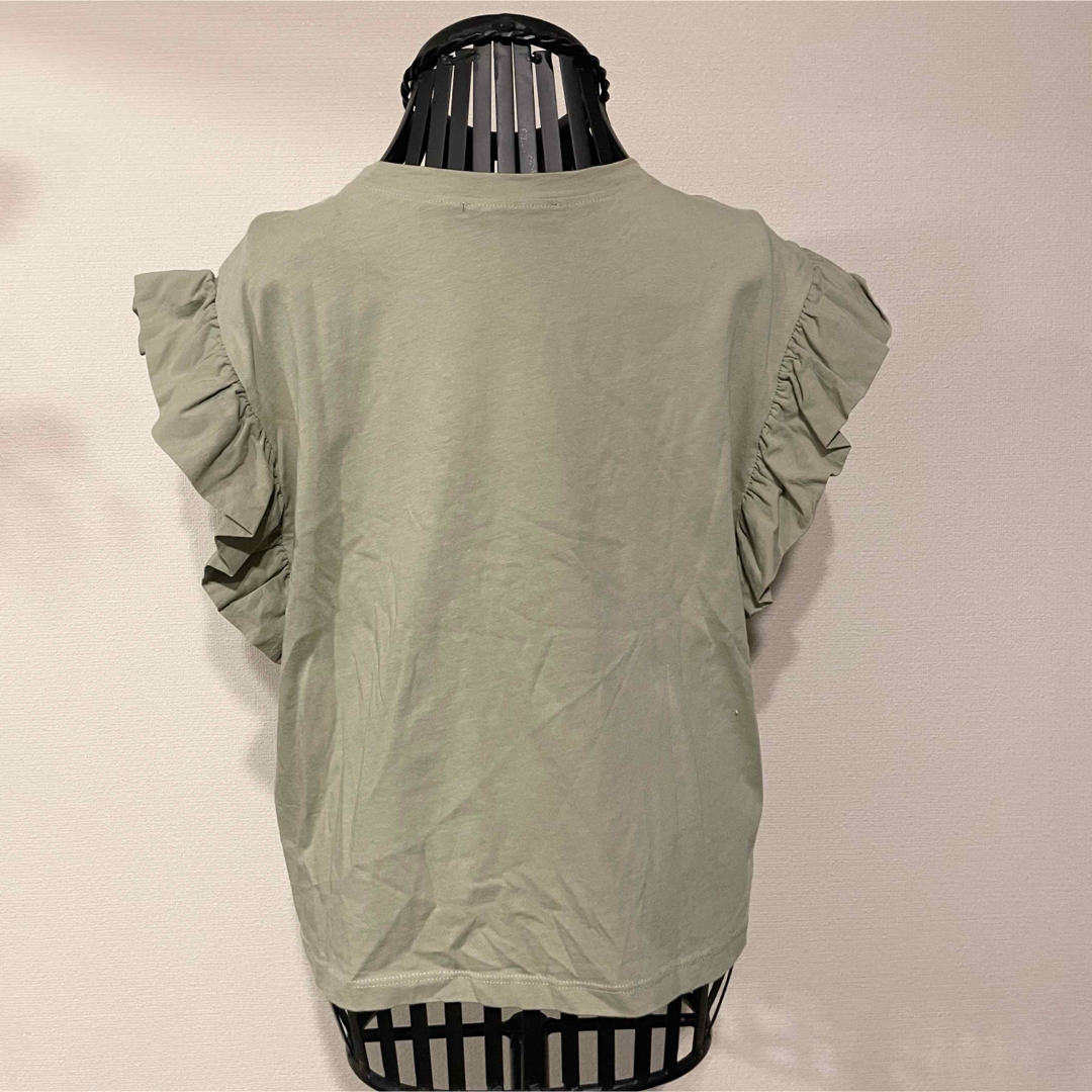 ZARA(ザラ)のZARA フリル シャツ ターキー製 Sサイズ 送料込 ザラ レディースのトップス(Tシャツ(半袖/袖なし))の商品写真