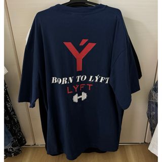 LYFT  最新Tシャツ　ネイビー　オーバーサイズ　Sサイズ(Tシャツ/カットソー(半袖/袖なし))